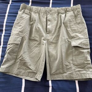 Mens Roundtree & Yorke Casuals Green Cargo Cotton Shorts 42W